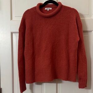 Madewell Brick Red Turtleneck Sweater